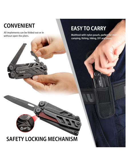 Multiherramienta NEXTOOL 16 en 1 con Tijeras y Cortadores