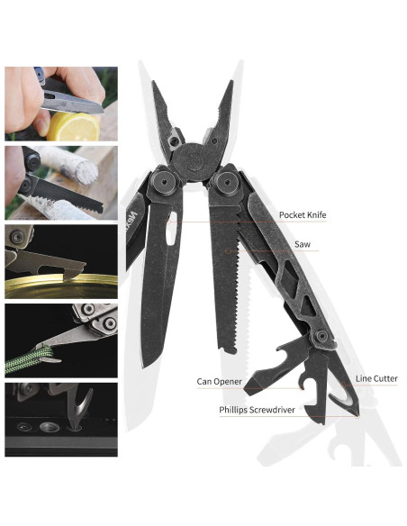 Multiherramienta NEXTOOL 16 en 1 con Tijeras y Cortadores