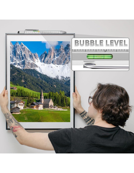 Bolígrafo Multiherramienta 6 en 1 NADRQQE Plata