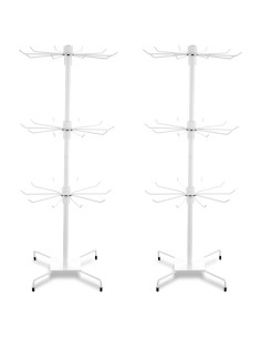 Soporte Giratorio de Joyería Lemecima 3 Niveles Blanco