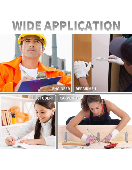 Bolígrafo Multiherramienta 6 en 1 NADRQQE Plata