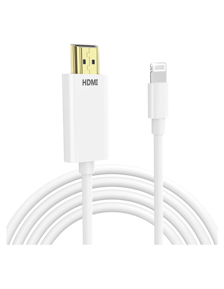 Cable Lightning a HDMI KikoSaka 2.01m 1080P Sin Retrasos