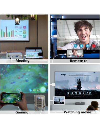 Cable Lightning a HDMI KikoSaka 2.01m 1080P Sin Retrasos