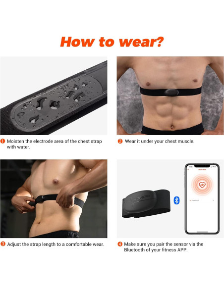 Monitor de Frecuencia Cardíaca COOSPO H6M Bluetooth IP67