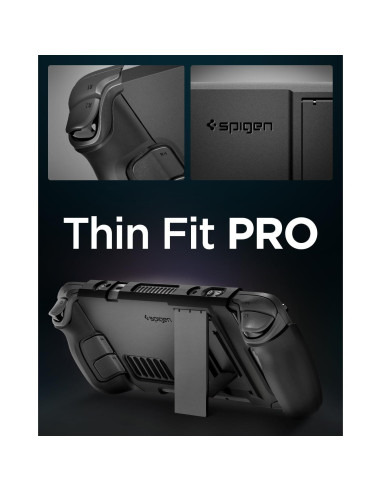 Funda Spigen Thin Fit Pro para Steam Deck LCD y OLED - Negra