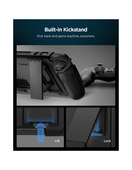 Funda Spigen Thin Fit Pro para Steam Deck LCD y OLED - Negra