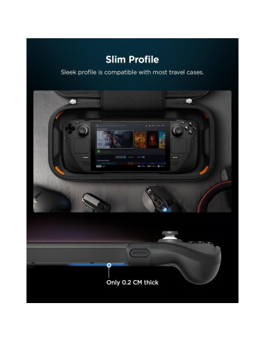 Funda Spigen Thin Fit Pro para Steam Deck LCD y OLED - Negra