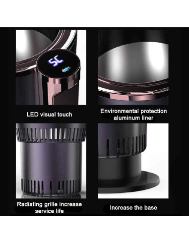 Soporte de Taza Klanata 2 en 1 Calentador y Enfriador