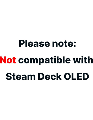 JSAUX Carcasa Trasera Transparente para Steam Deck - Rojo