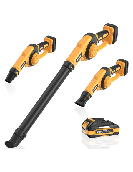EWORK Soplador de Hojas Inalámbrico 21V 200 km/h Compacto EWORK Soplador de Hojas Inalámbrico 21V 200 km/h Compacto
