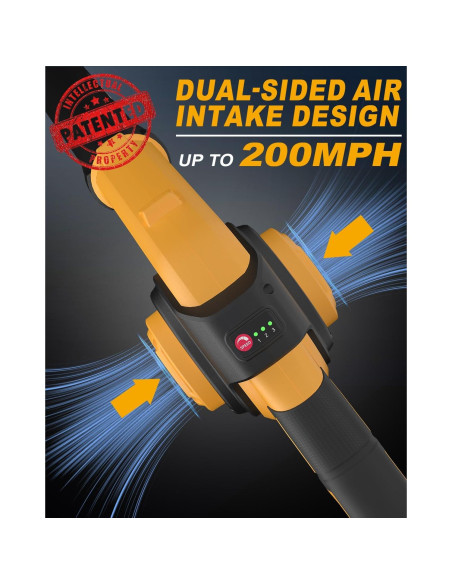 EWORK Soplador de Hojas Inalámbrico 21V 200 km/h Compacto EWORK Soplador de Hojas Inalámbrico 21V 200 km/h Compacto