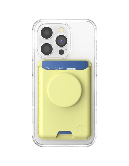 Billetera PopSockets Amarillo Mantequilla con MagSafe