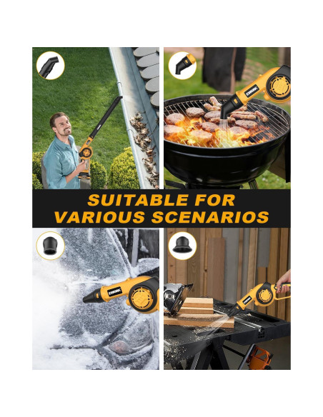 EWORK Soplador de Hojas Inalámbrico 21V 200 km/h Compacto EWORK Soplador de Hojas Inalámbrico 21V 200 km/h Compacto