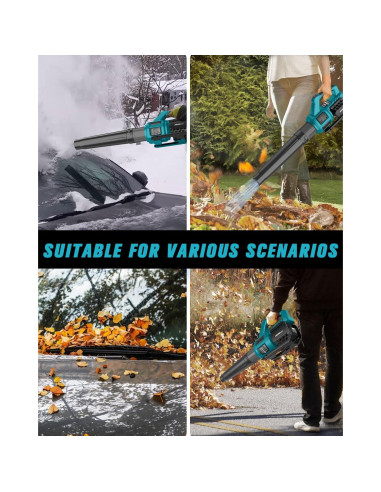 Soplador de Hojas Inalámbrico HEINPRO 18V Turbo 400 CFM