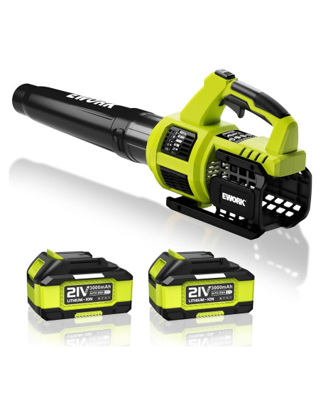 EWORK Soplador de Hojas Inalámbrico 21V Turbo 1.63kg