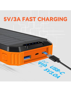 Banco de Energía Solar 49800mAh ShenZhen Carga Rápida 6 Salidas 2