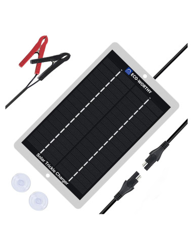 Cargador Solar ECO-WORTHY 12V 2.5W Portátil Impermeable