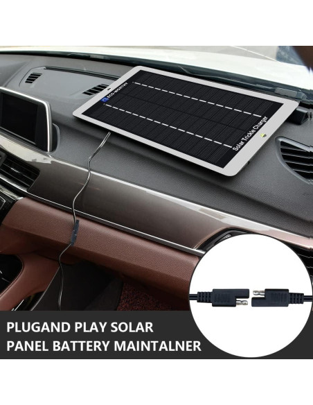 Cargador Solar ECO-WORTHY 12V 2.5W Portátil Impermeable