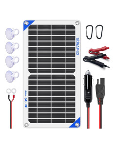 Cargador Solar SUNAPEX 10W 12V Portátil Impermeable