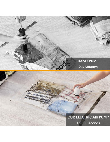 Bolsas de Almacenamiento SpaceAid 14 con Bomba Eléctrica