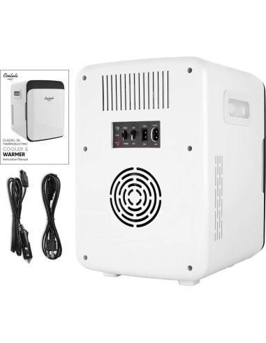 Cooluli Nevera Mini 10L Blanca - Enfriador y Calentador