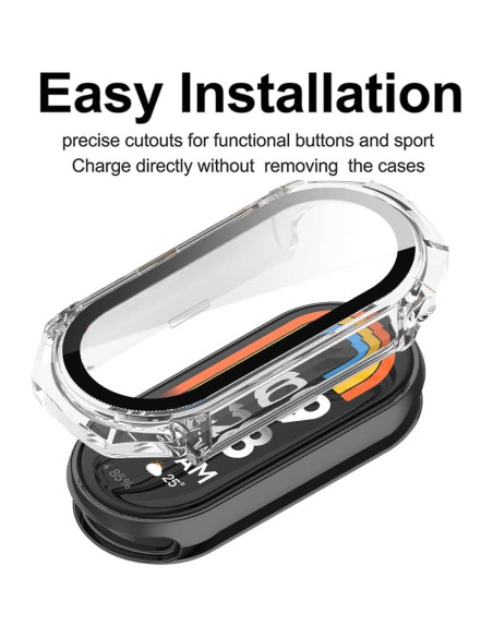 Funda Protectora para Mi Band 8 Accdeny 360 Vidrio Templado