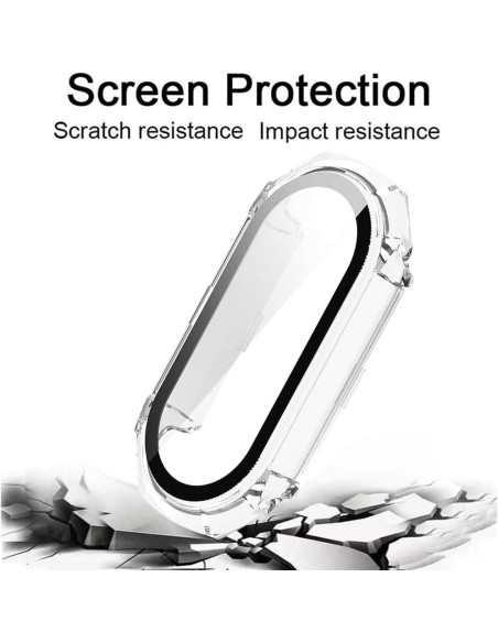 Funda Protectora para Mi Band 8 Accdeny 360 Vidrio Templado