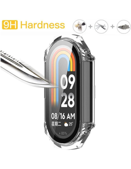 Funda Protectora para Mi Band 8 Accdeny 360 Vidrio Templado