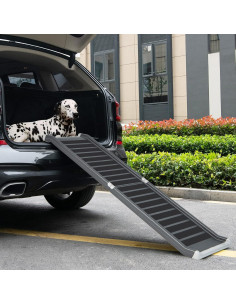 Rampa Plegable para Perros Giantex 160 cm Antideslizante Negra 2