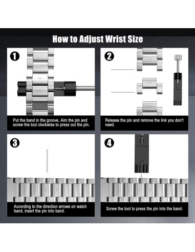 TiMOVO Banda Acero Inoxidable para Xiaomi Redmi Watch 4