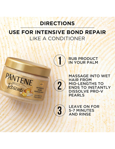 Mascarilla Capilar Pantene Miracle Rescue 299 ml - Reparación Intensiva