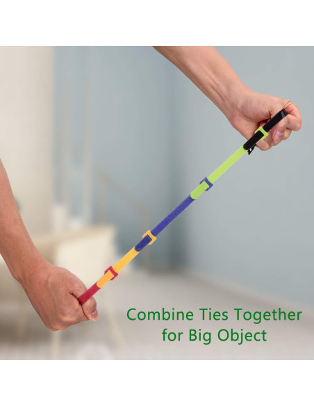 Correas de Cable OneLeaf 60 Pcs Multiusos Ajustables