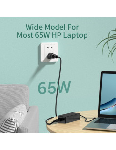 Cargador 65W HP ProBook Envy Pavilion EliteBook Punta Azul 2