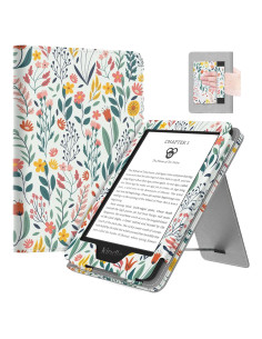 Funda MoKo para Kindle 2024/2022/2019/2016, flores