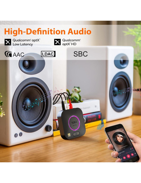 Receptor Bluetooth 5.2 1Mii B06S+ Audio Hi-Res Inalámbrico