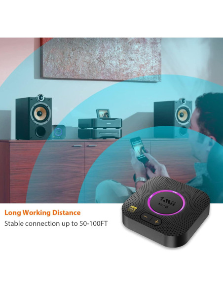 Receptor Bluetooth 5.2 1Mii B06S+ Audio Hi-Res Inalámbrico