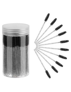 Cepillos desechables para pestañas CHEFBEE 100 PCS Negro