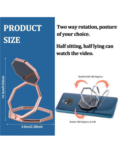 Soporte de Anillo para Teléfono Frienda 3 Piezas Ajustable