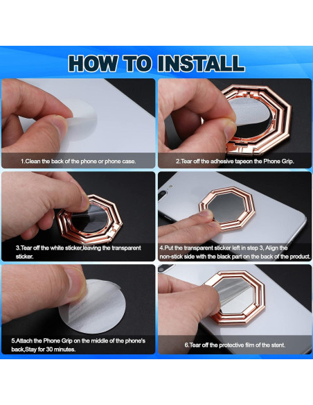 Soporte de Anillo para Teléfono Frienda 3 Piezas Ajustable