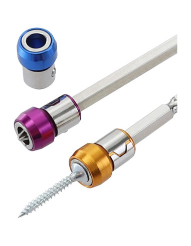 6 Pcs Anillo Magnetizador de Tornillos Uonlytech Metal