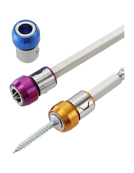 6 Pcs Anillo Magnetizador de Tornillos Uonlytech Metal