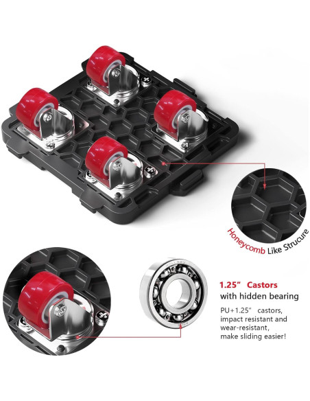 Juego de Mover Muebles ONEON con Ruedas y Elevador 299 kg Juego de Mover Muebles ONEON con Ruedas y Elevador 299 kg