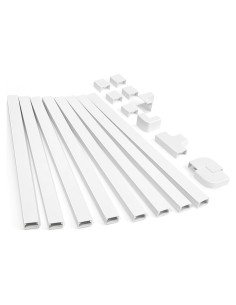 Kit de ocultación de cables ZhiYo 8 piezas 40cm blanco
