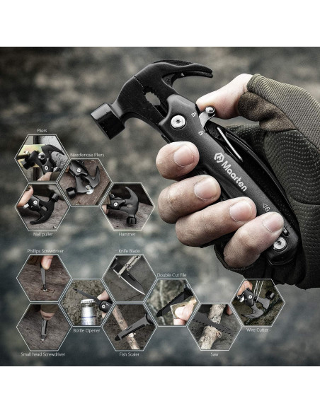 Martillo Multiherramienta Maarten 12 en 1 Acero Inoxidable