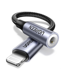 Adaptador UGREEN Lightning a 3.5mm para iPhone Gris