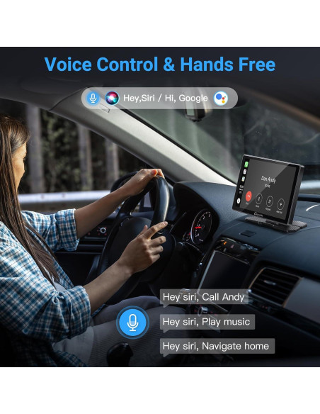 Carpuride W703 CarPlay 7" IPS con Cámara 4K y 1080P