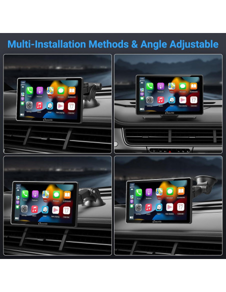 Carpuride W703 CarPlay 7" IPS con Cámara 4K y 1080P