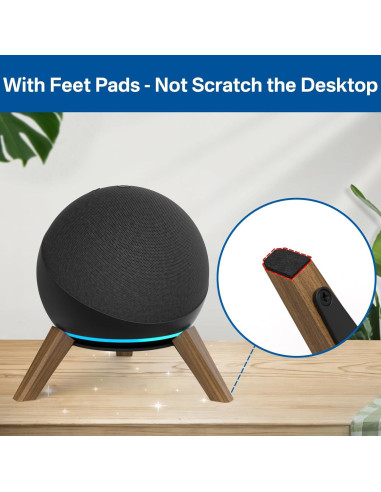 Soporte de Madera para Echo Dot 4ta y 5ta Gen - 2 Paquete