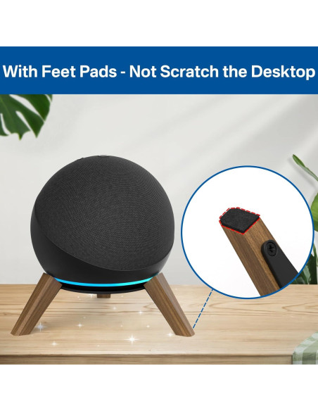 Soporte de Madera para Echo Dot 4ta y 5ta Gen - 2 Paquete