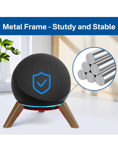 Soporte de Madera para Echo Dot 4ta y 5ta Gen - 2 Paquete